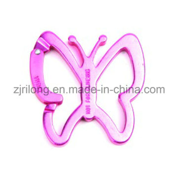 Aluminum Butterfly Shape Carabiners Spring Snap Clip Hook